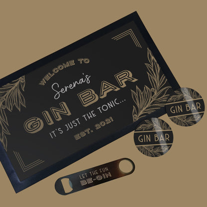 Personalised Gin Bar Accessory Set