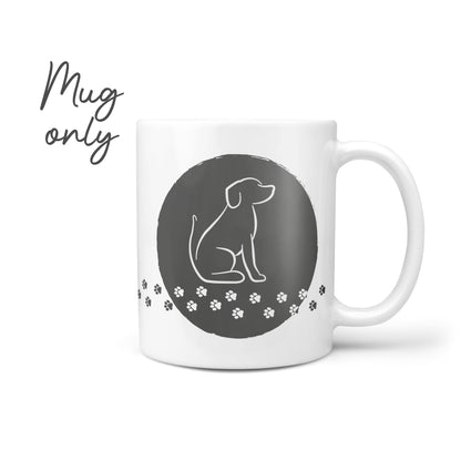 Personalised Husky Mug & Coaster Dog Gift Set