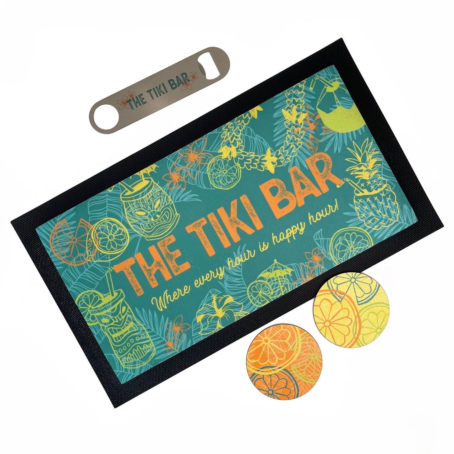 Personalised Tiki Bar Home Pub Set