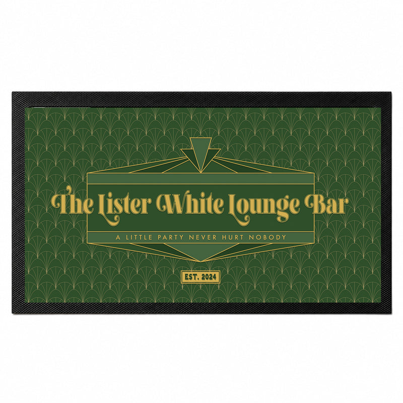 Personalised Art Deco Bar Mat