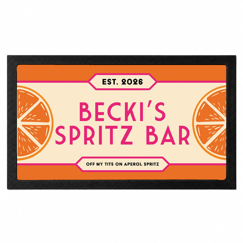 Personalised Aperol Spritz Bar Mat