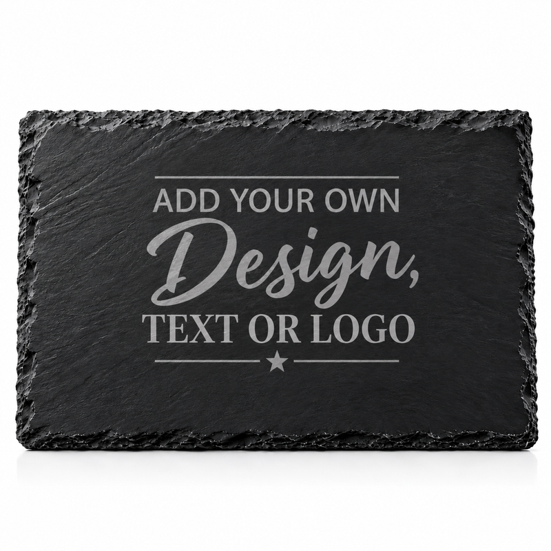 Personalised Slate Placemat – Add Your Own Design, Text or Logo – 30 × 20cm