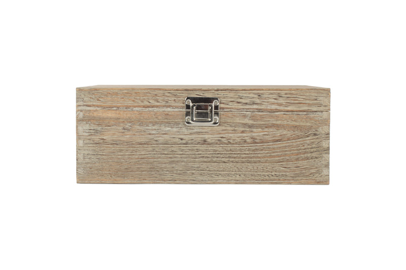 12" Oak Effect Wooden Box