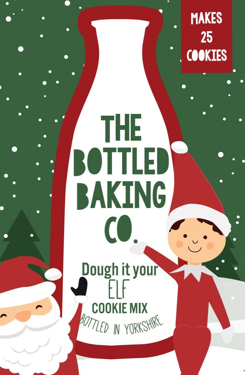 Dough It Your Elf™ Christmas Cookie Mix in a Bottle + FREE Personalised Apron