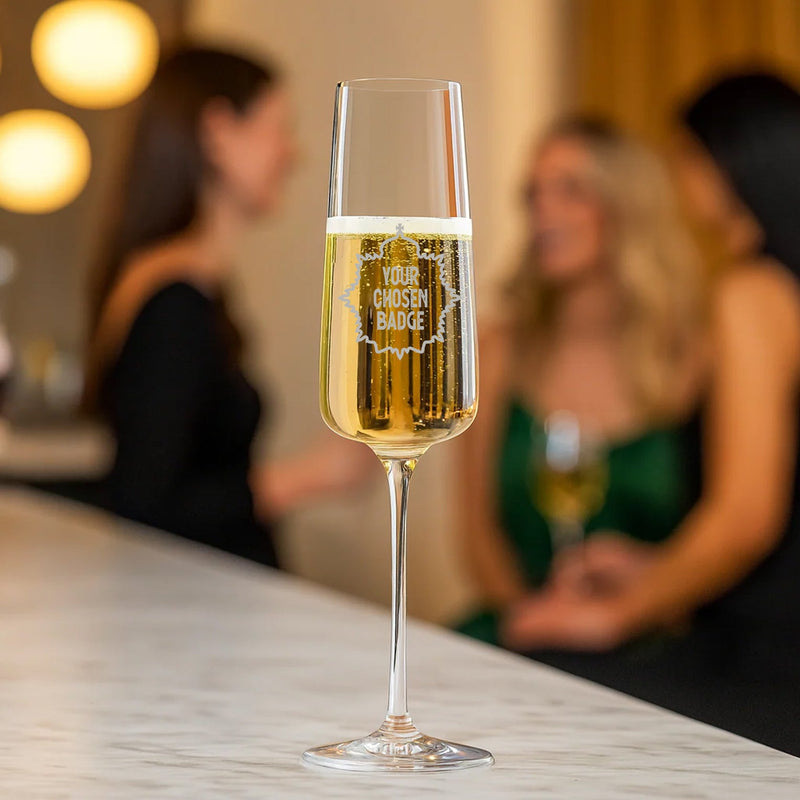 Military Engraved Champagne Flute – Bormioli Rocco Nexo 240ml