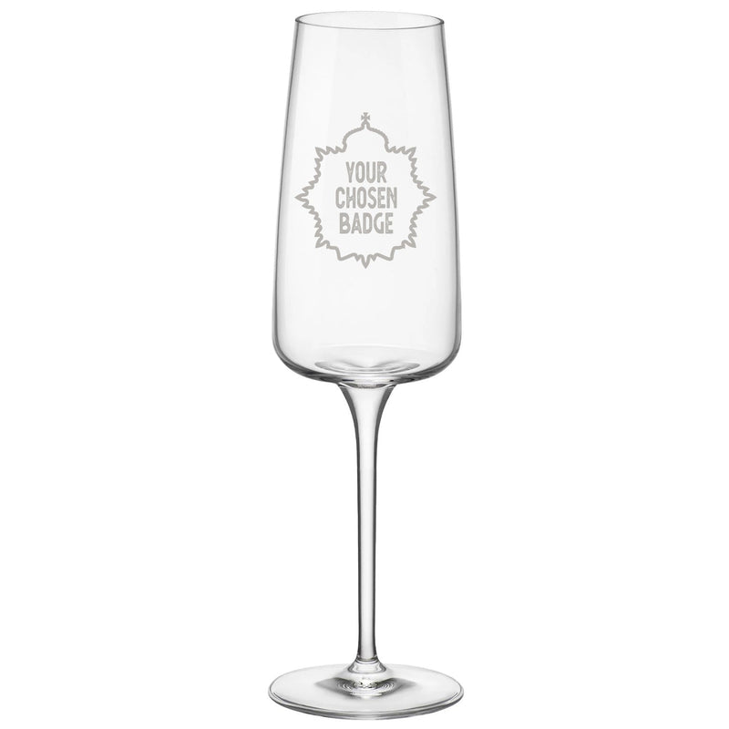 Military Engraved Champagne Flute – Bormioli Rocco Nexo 240ml