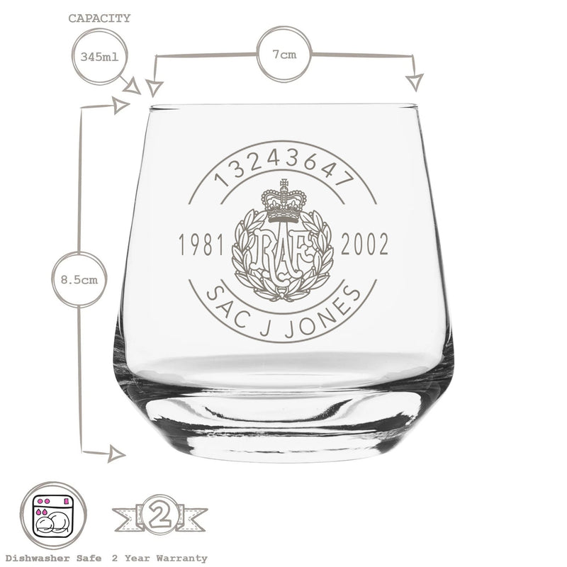 Military Engraved Whisky Glass – LAV Lal 345ml