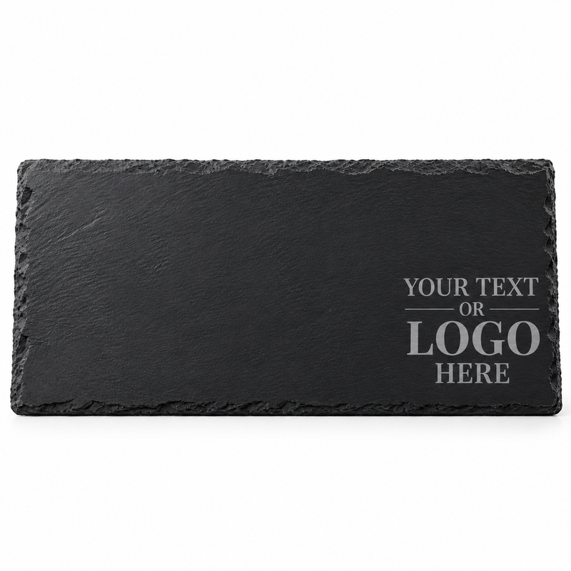 Personalised Engraved Slate Serving Board – Add Your Text or Logo