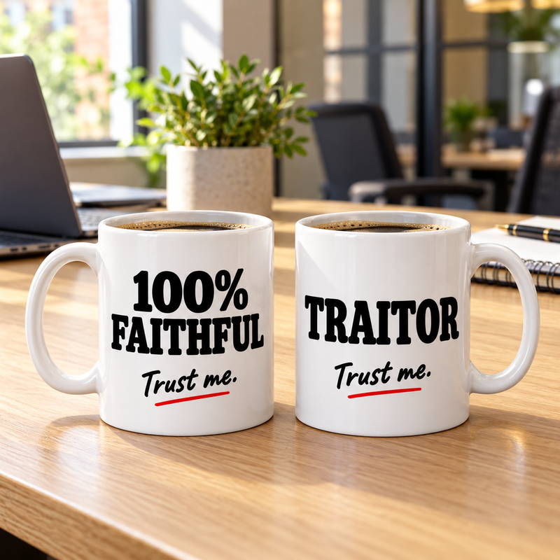 Faithful & Traitor Mug Pair – Optional Personalisation