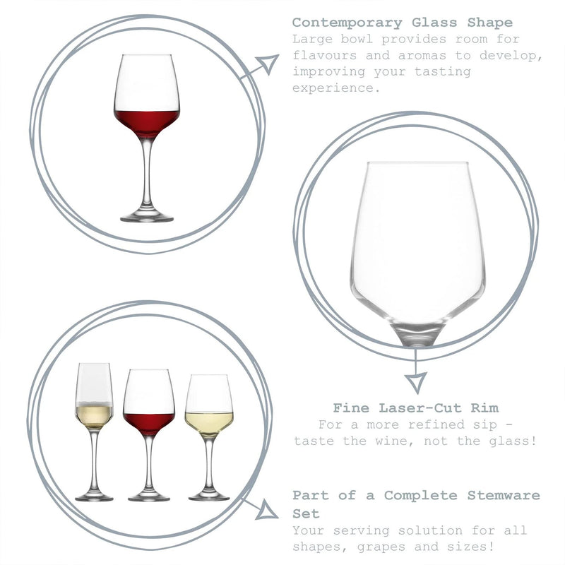 Military Engraved Red Wine Glass – LAV Lal 400ml