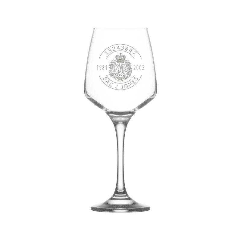 Military Engraved Red Wine Glass – LAV Lal 400ml