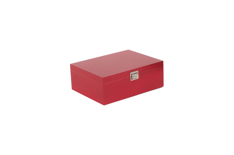 12" Red Wooden Box