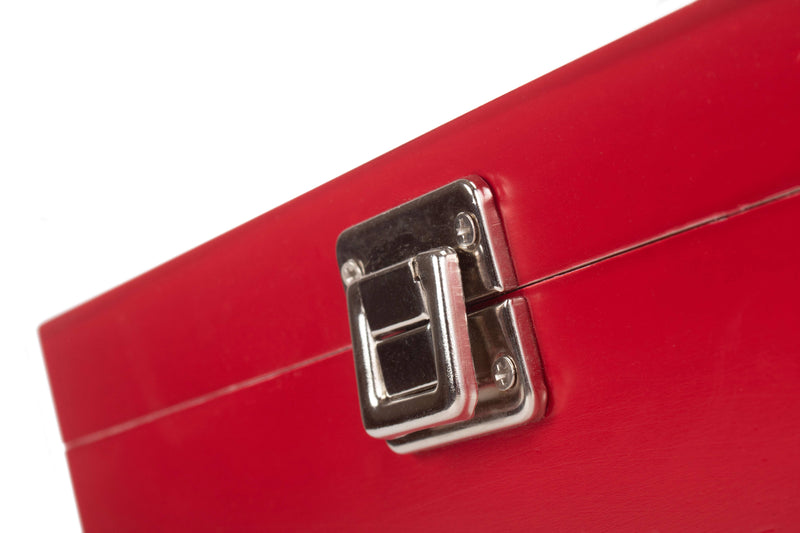 12" Red Wooden Box