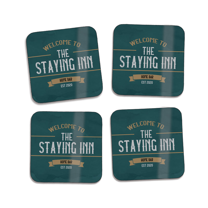 Set of 4 Vintage Pub Coasters
