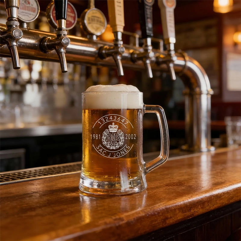 Military Engraved Beer Tankard – Southwark Glass 510ml