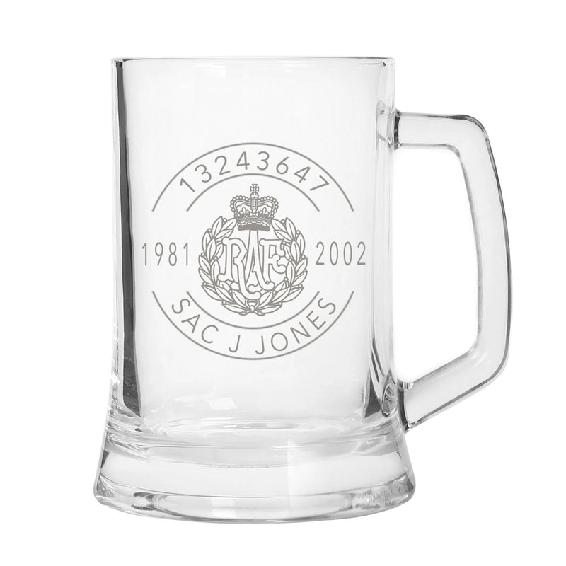 Military Engraved Beer Tankard – Southwark Glass 510ml
