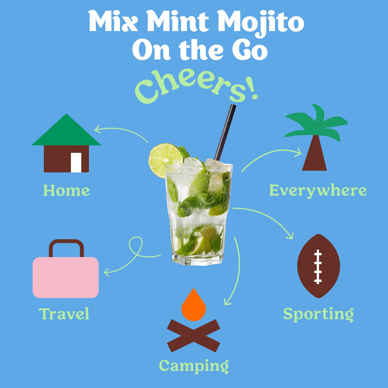 Mint Mojito Cocktail / Mocktail Mixer - 6 Servings Multipack