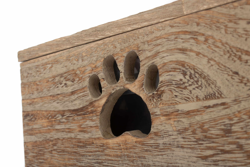 Personalised Oak-Effect Dog Treat Box (Plastic-Lined)