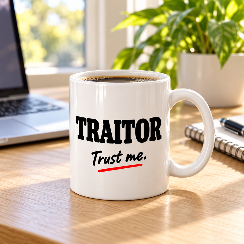 100% Traitor Mug – Optional Personalisation