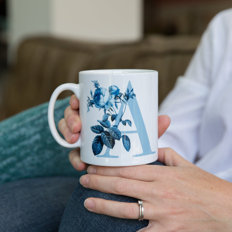 Botanical Initial Letter Mug For your Mum on Mothers Day