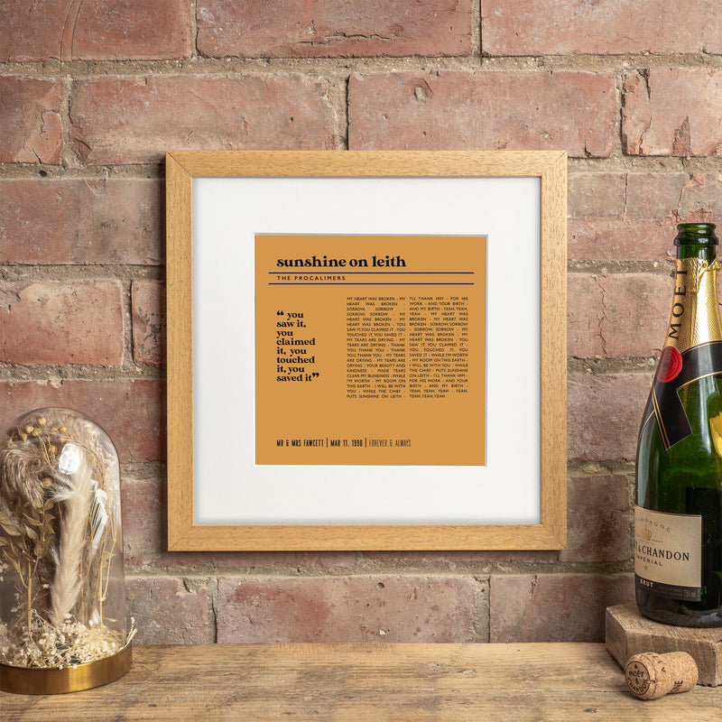 Personalised Record Sleeve Style Poster