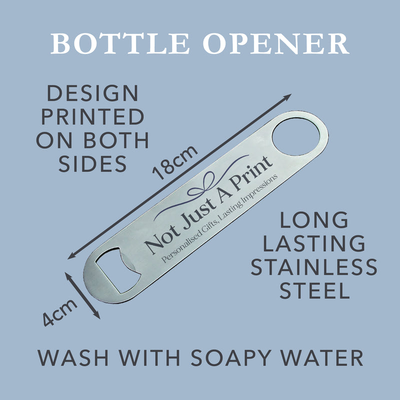 Personalised Vintage Home Bar Bar Blade Bottle Opener