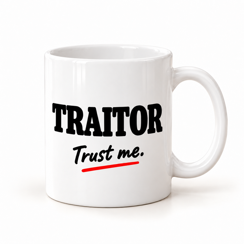 100% Traitor Mug – Optional Personalisation