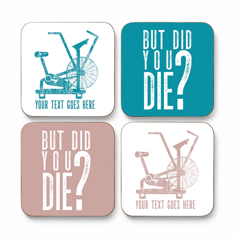 Personalised But Did You Die? CrossFit Coasters – Set of 4