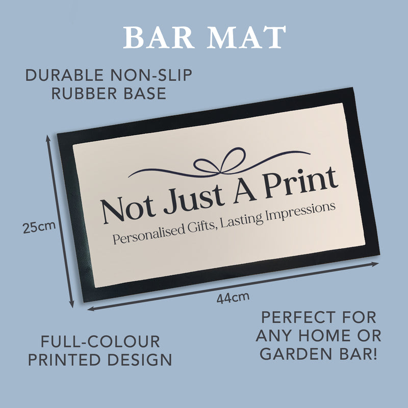 Personalised Peaky Blinders Style Bar Mat – The Garrison Tavern Design