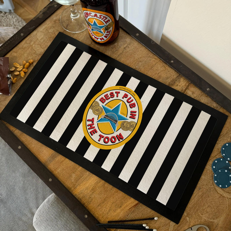 Personalised Best Pub in the Toon Bar Mat