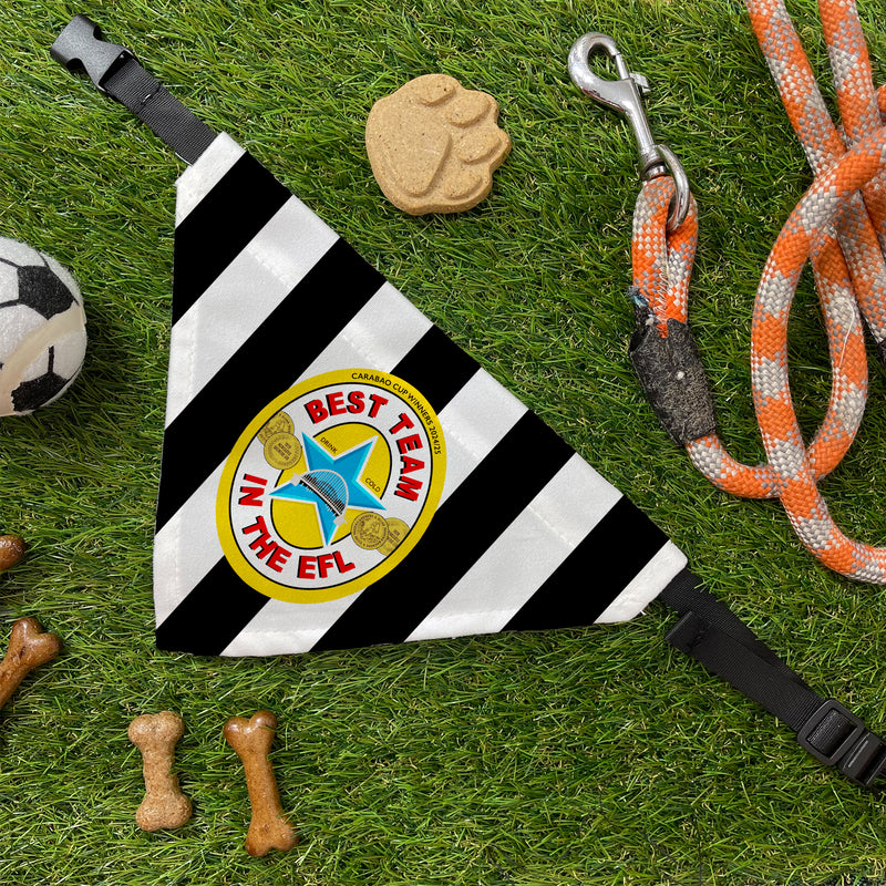 Best Team in the EFL Dog Bandana – Newcastle’s No.1 Pup Accessory -Toon Army - Carabao Cup Winners
