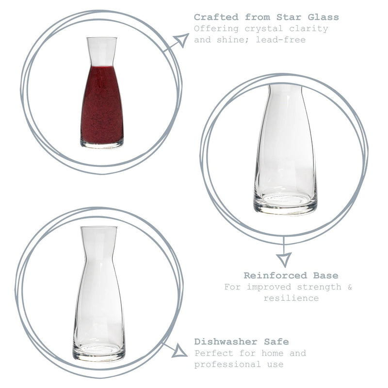 Military Engraved Glass Water Carafe / Decanter – Bormioli Rocco Ypsilon 1080ml
