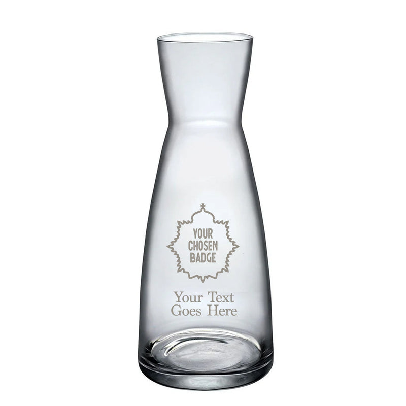 Military Engraved Glass Water Carafe / Decanter – Bormioli Rocco Ypsilon 1080ml