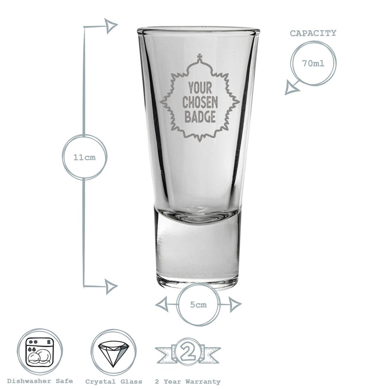 Military Engraved Liqueur / Espresso Glass – Bormioli Rocco Ypsilon 70ml