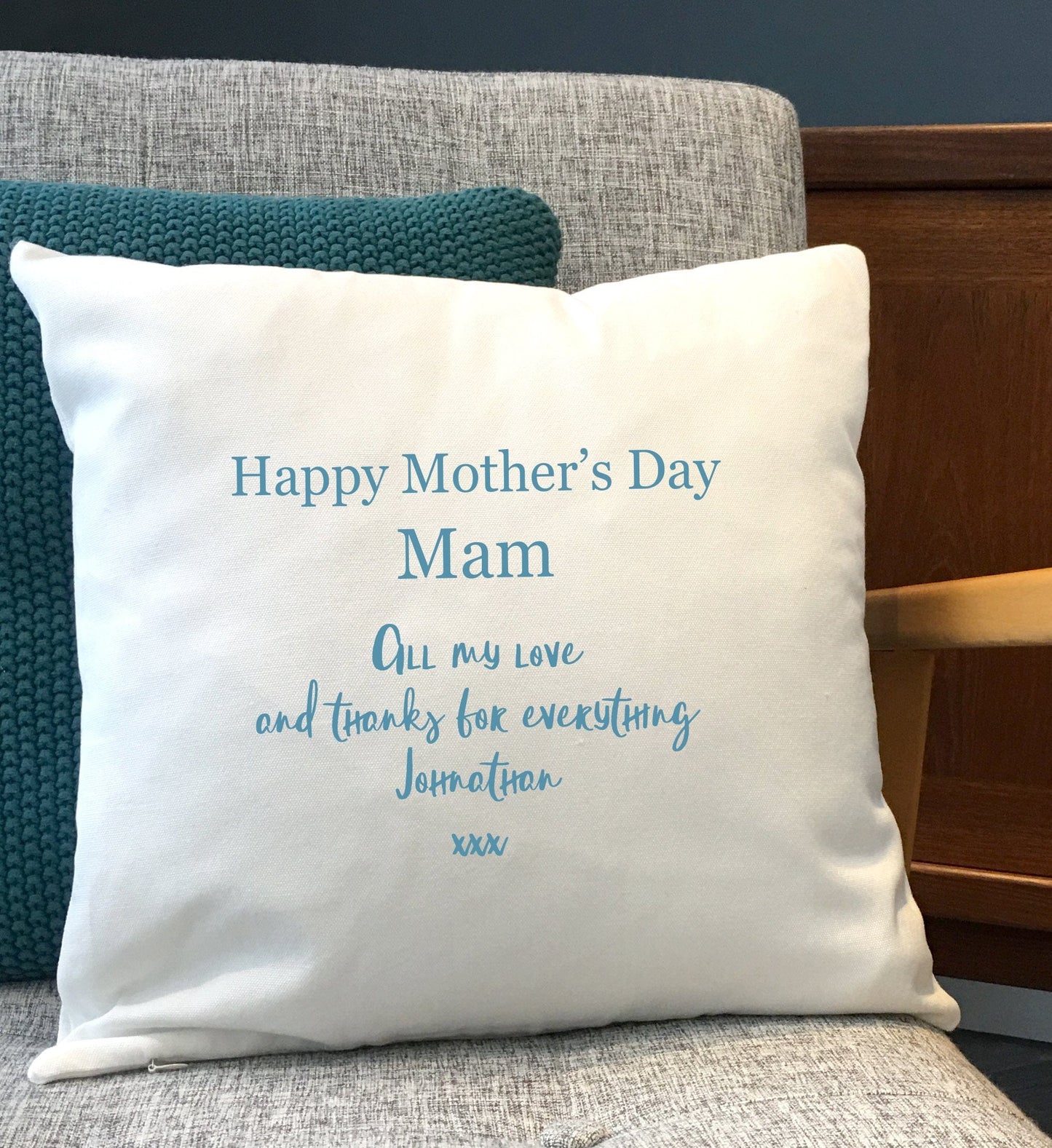 Personalised Mothers Day Botanical Initial's Cushion