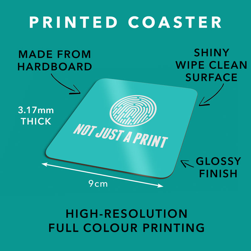 Set of 4 Reading Themed Coasters