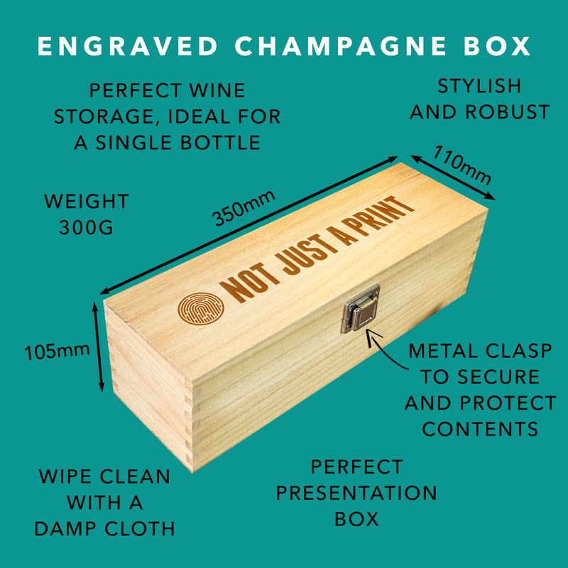 Personalised Champagne Box Wedding Gift