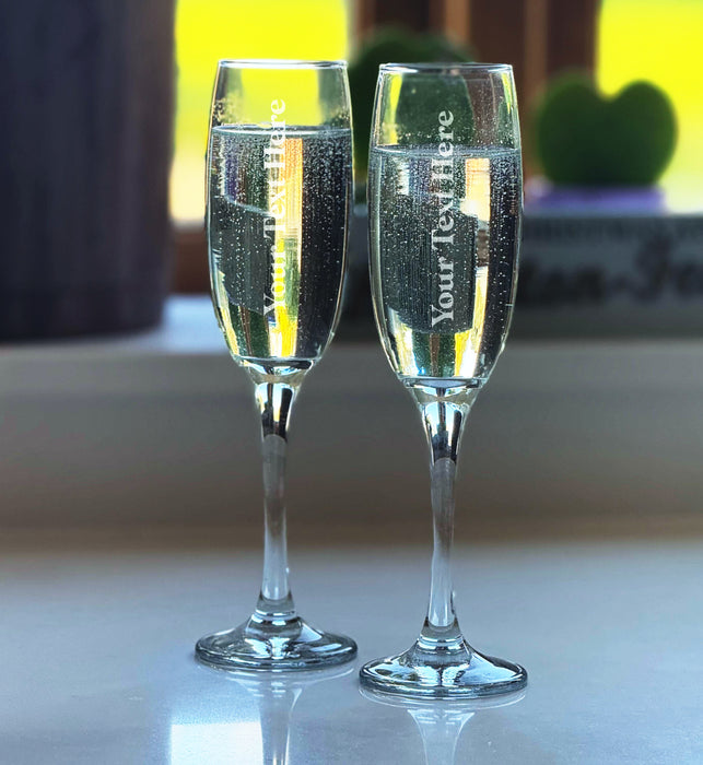 Champagne Lovers Personalised Crate – Luxury Champagne Gift Set with Engraved Glasses & Coasters