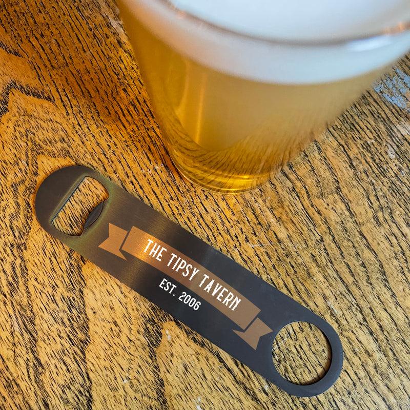 Personalised Vintage Home Bar Bar Blade Bottle Opener