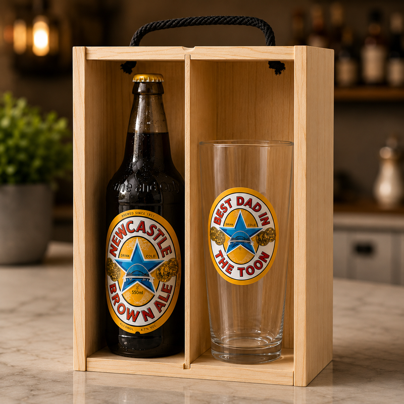 Ultimate Toon Fan Gift Set – Personalised Newcastle Brown Ale Gift Box