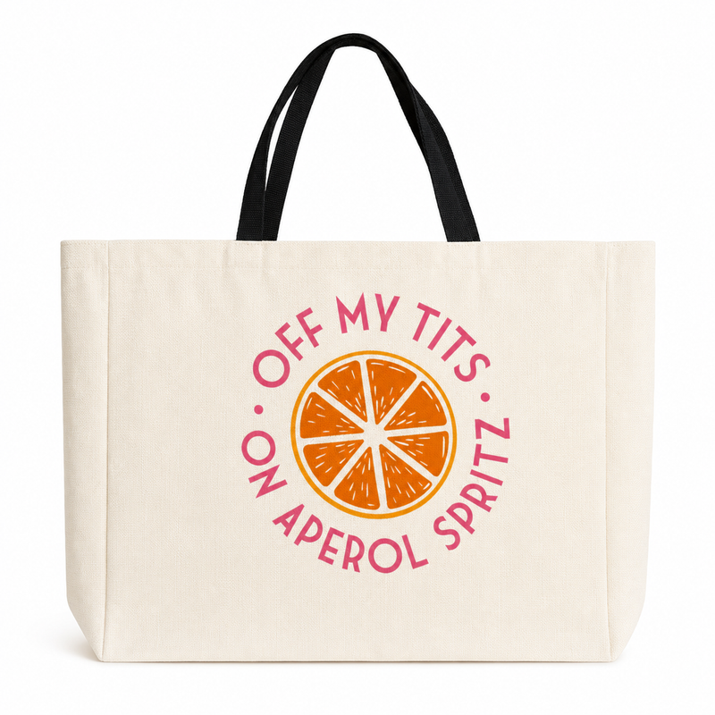 Aperol Spritz Beach Tote: Funny Summer Holiday Accessory for Cocktail Lovers