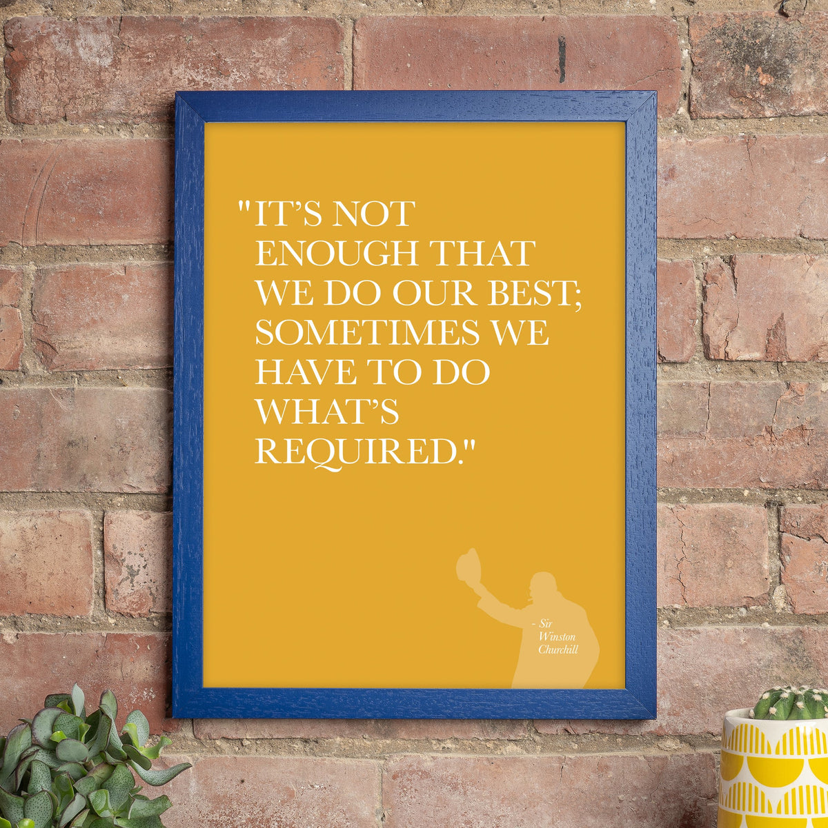 Doing What's Required - Quotation Print — Not Just A Print