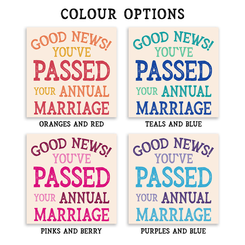 Personalised Funny Anniversary Print – Marriage Performance Review Wall Art – Framed or Unframed – Romantic Gift for Husband Wife Couple