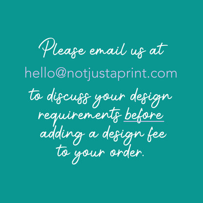 Custom design fee - £10