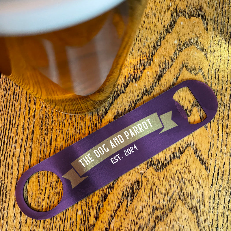Personalised Vintage Home Bar Bar Blade Bottle Opener