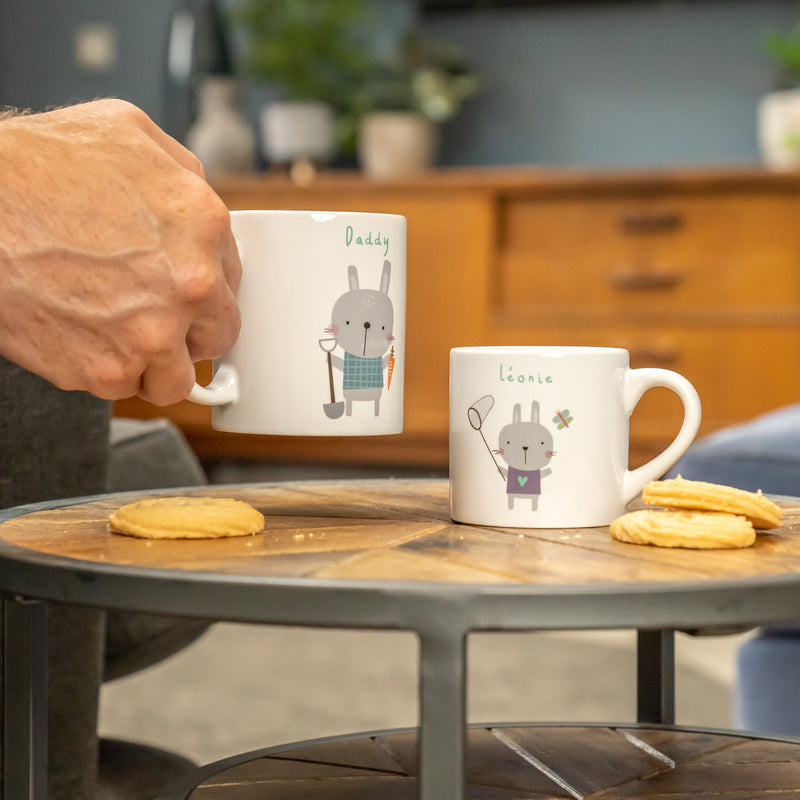 Easter Bunny Rabbit Matching Family Mug Set