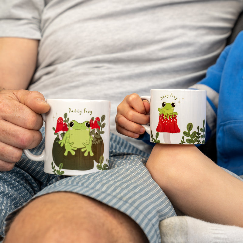 Family Frog Mugs & Coasters - Personalised Spring New Home Gift