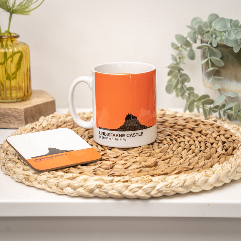 Lindisfarne Castle Northumberland Mug & Optional Coaster