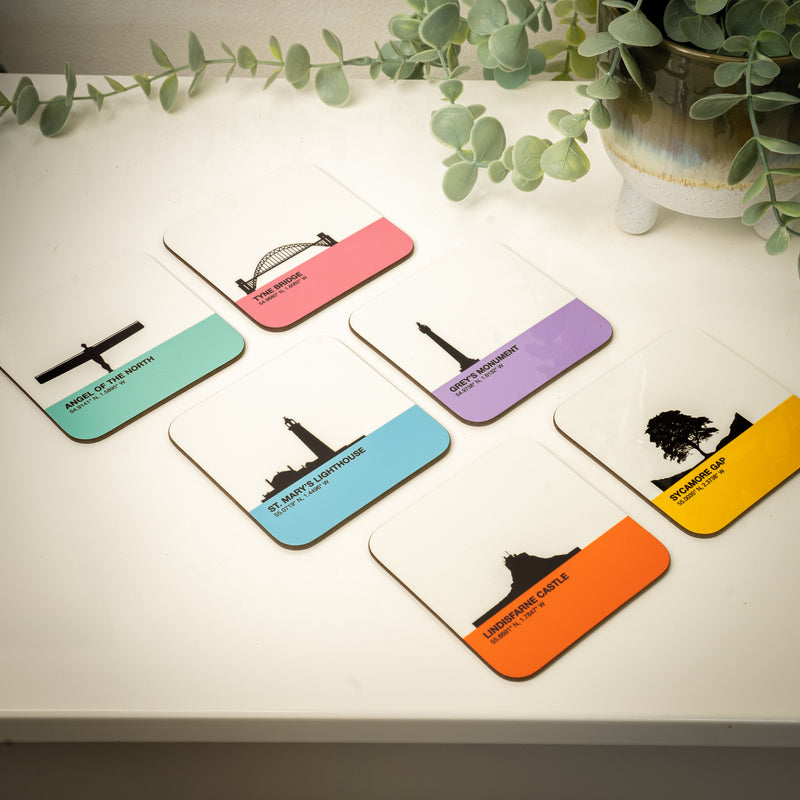 Set of North East Location Mugs