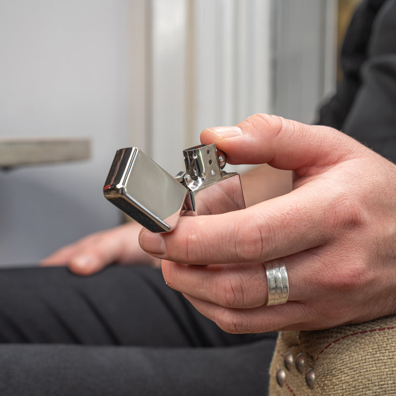 Personalised Laser Etched Gold Zippo-Style Lighter